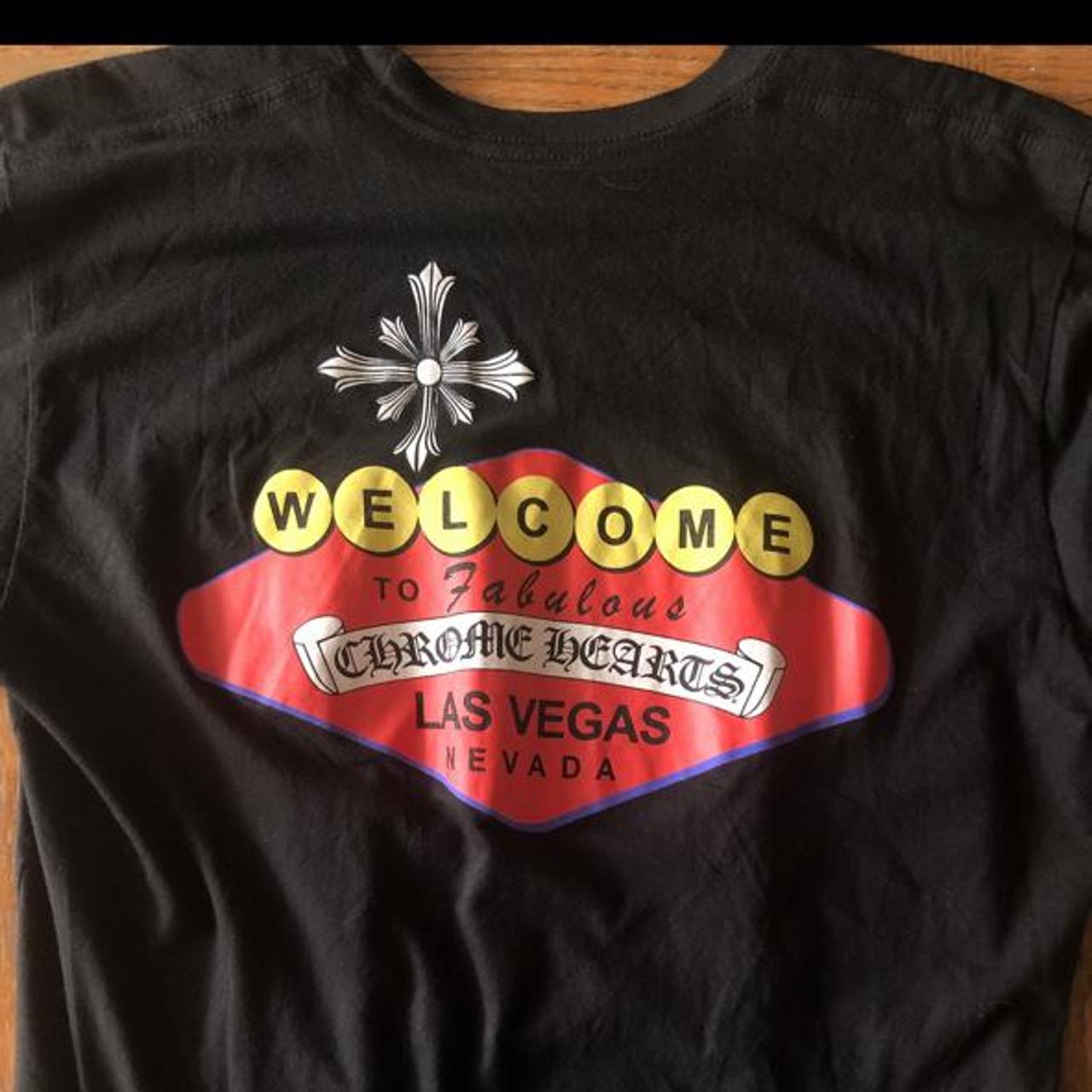 Chrome Hearts Black & Red Welcome To Las Vegas T-Shirt