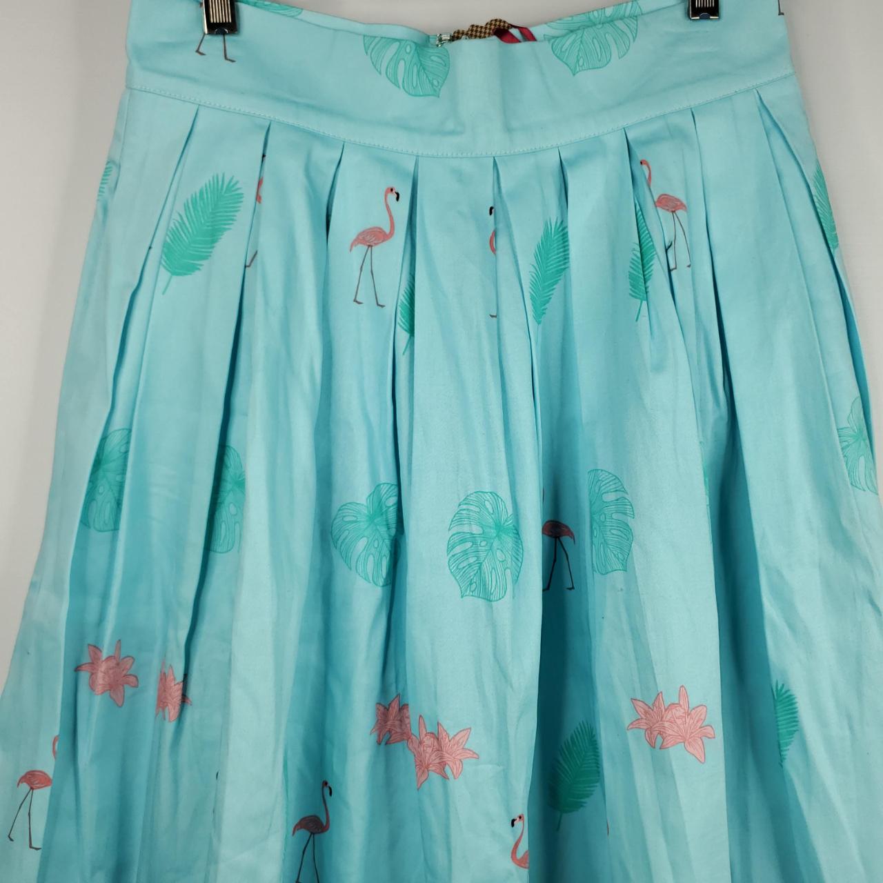 Women's Blue and Pink Skirt Depop
