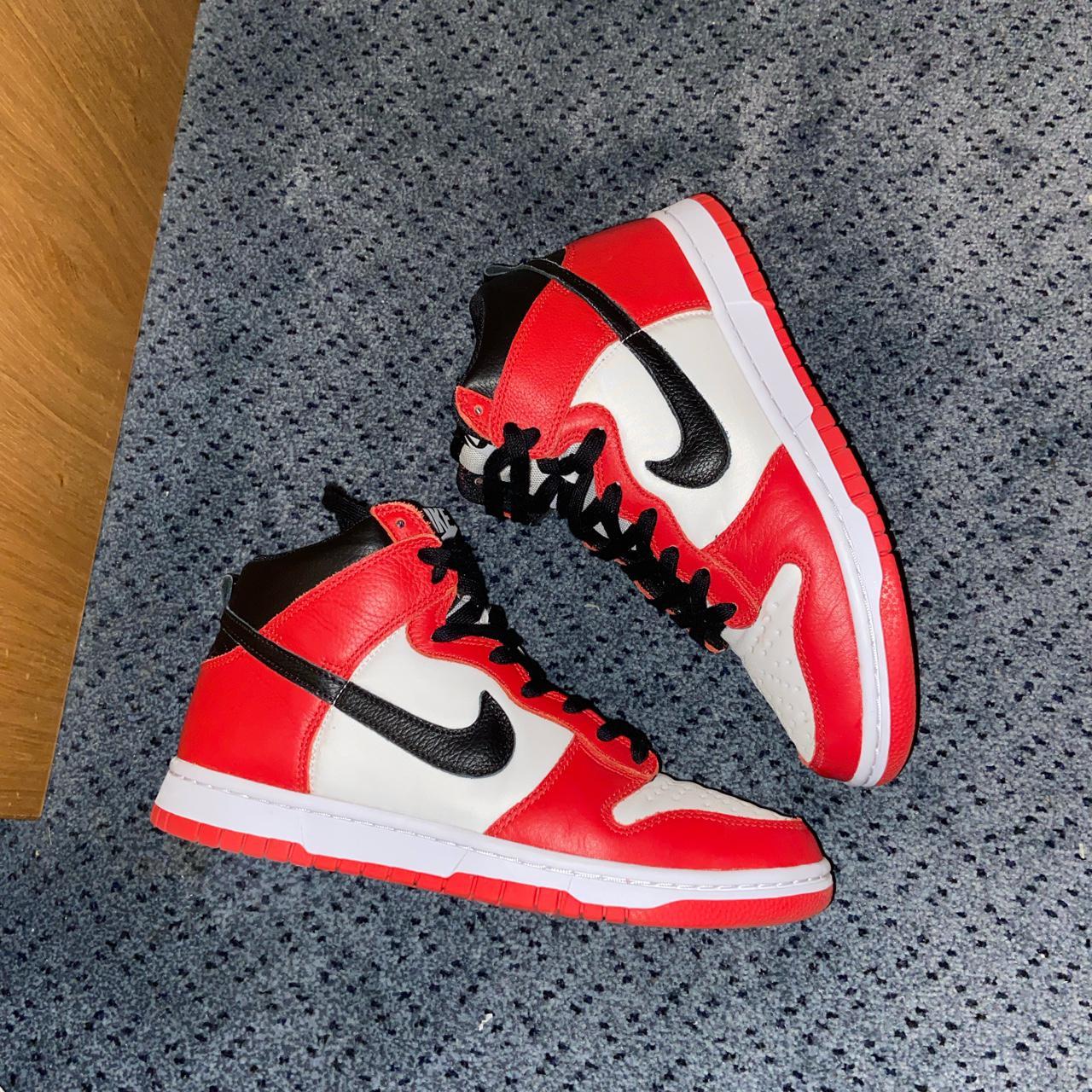 Nike By You Dunk High Chicago Inspired Worn Less Depop