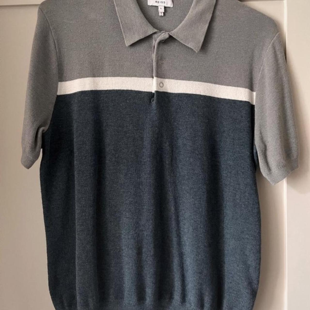 Reiss Men's Grey Polo-shirts | Depop