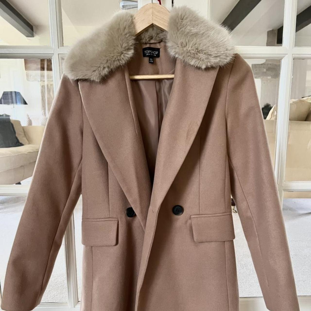 faux fur jacket, perfect trendy coat,... Depop