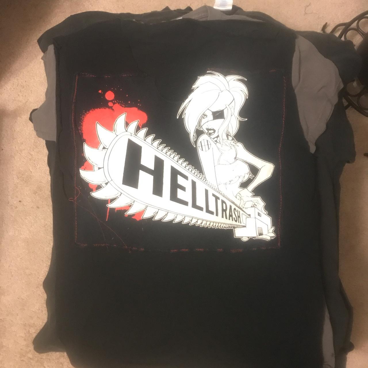 Helltrash “Chainsaw Girl” Band DIY Tanktop, Art by... - Depop