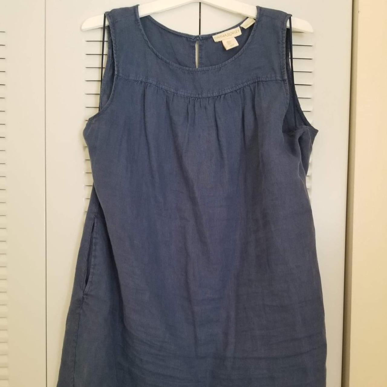 Cynthia Rowley 100% linen dress. Has side pockets!!!... - Depop