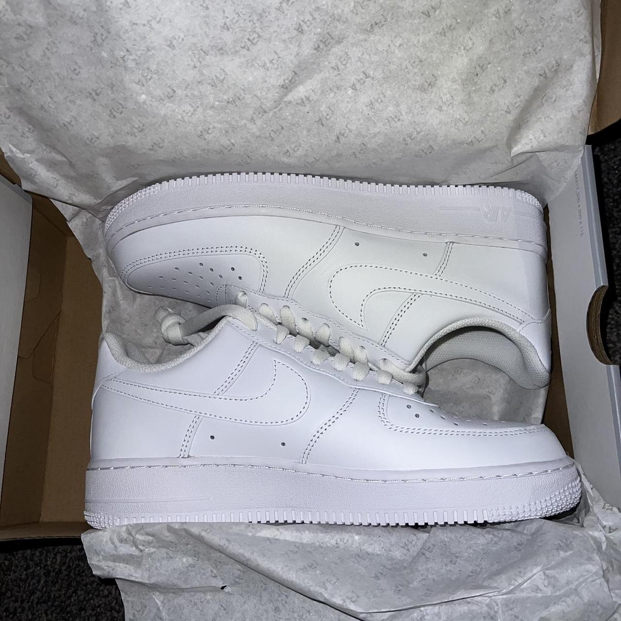 Brand new white Air Force 1’s £110 retail price.... - Depop