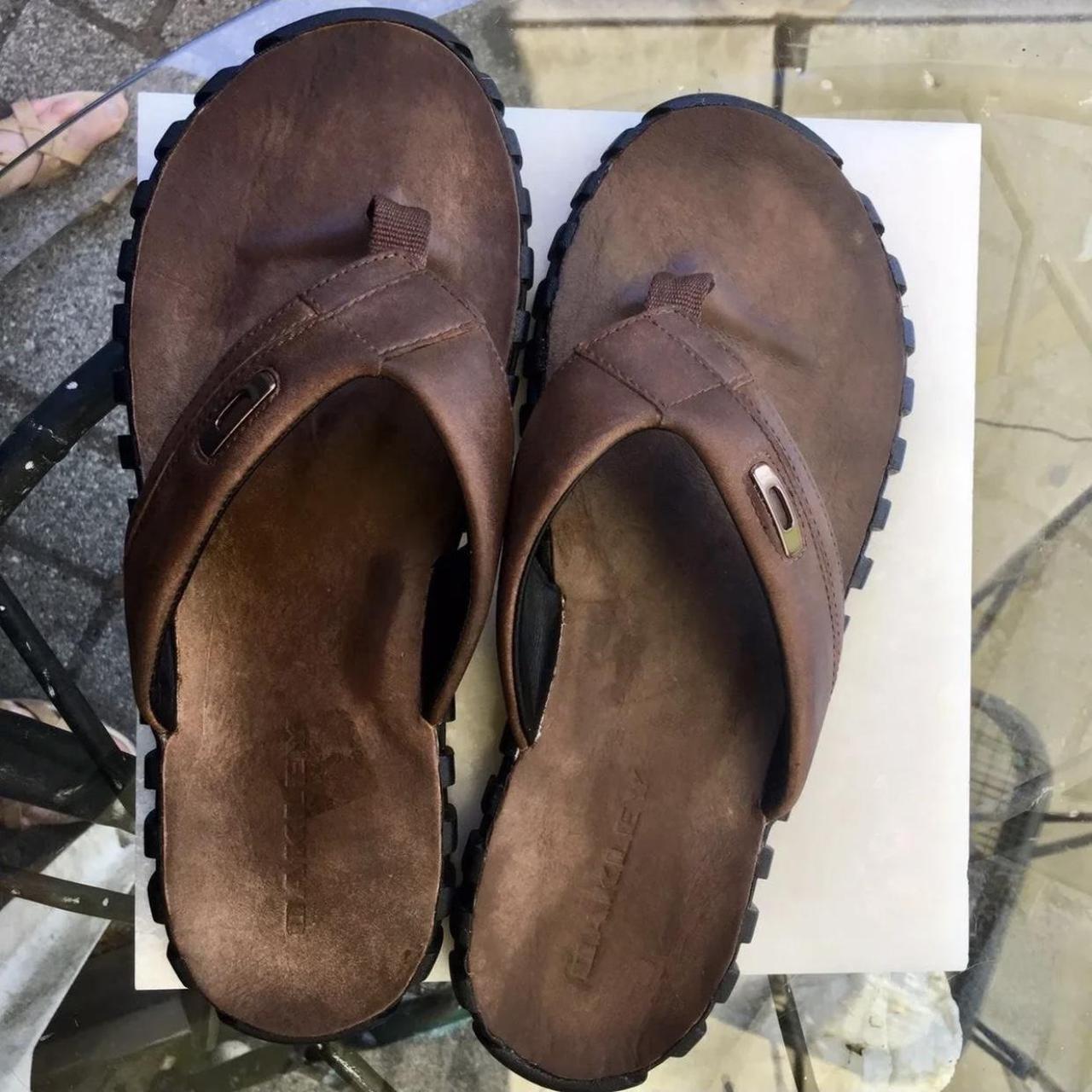 Oakley Brown leather sandals for men in sz 9. Like