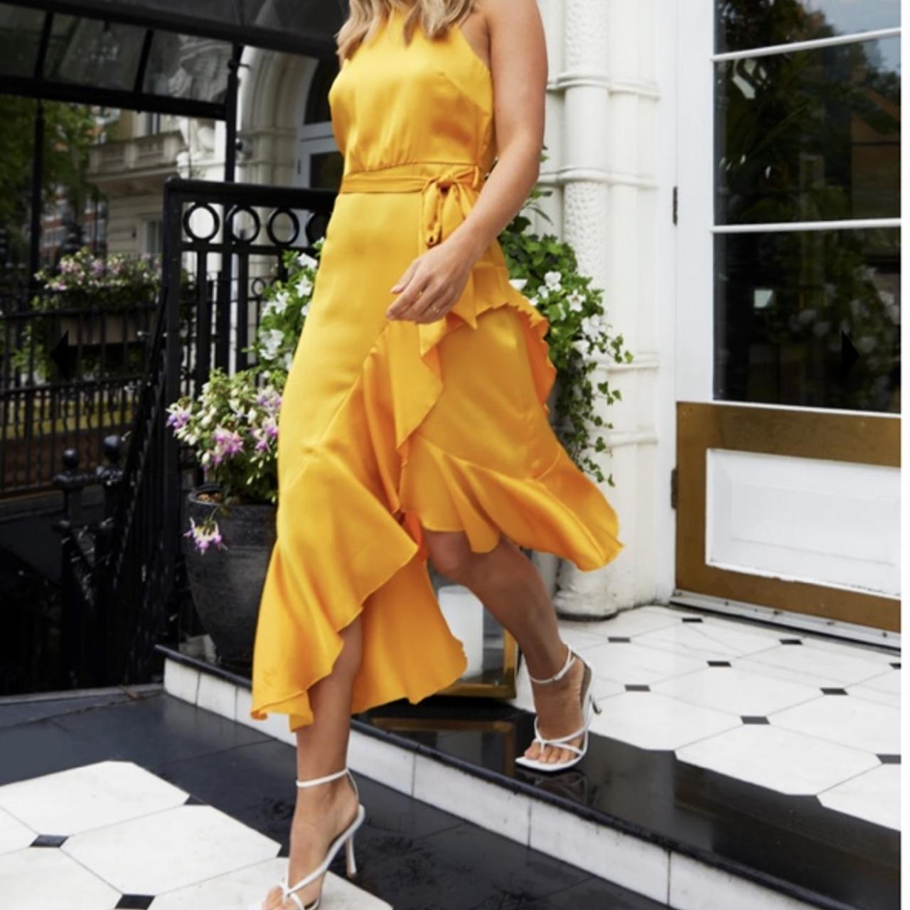 yellow dress silkfred