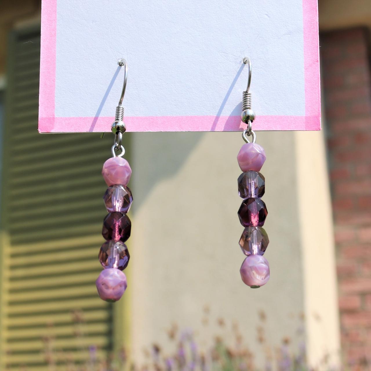 Product Image 2 - 🍇 Purple Stacked Glass Bead