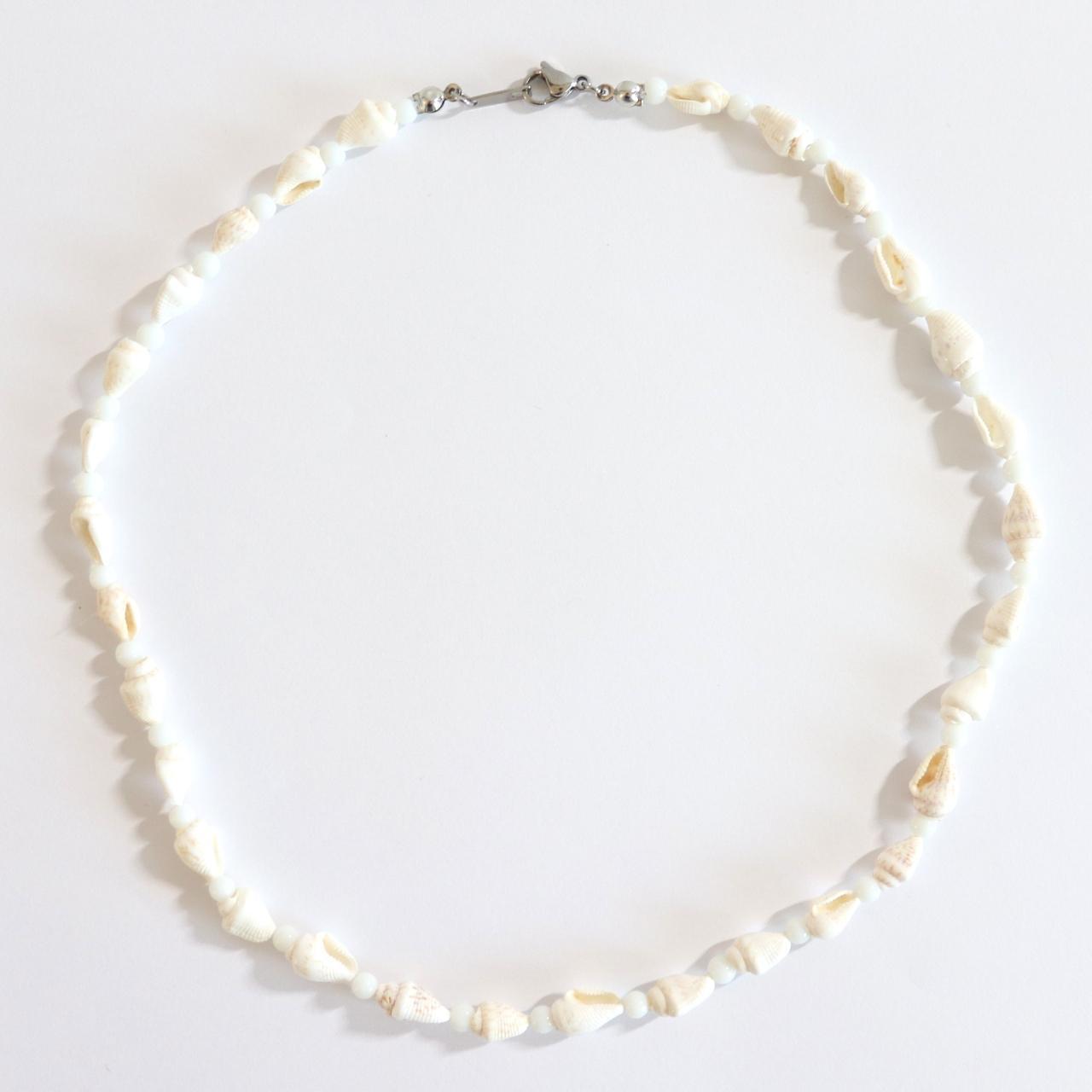 Small white clearance bead choker