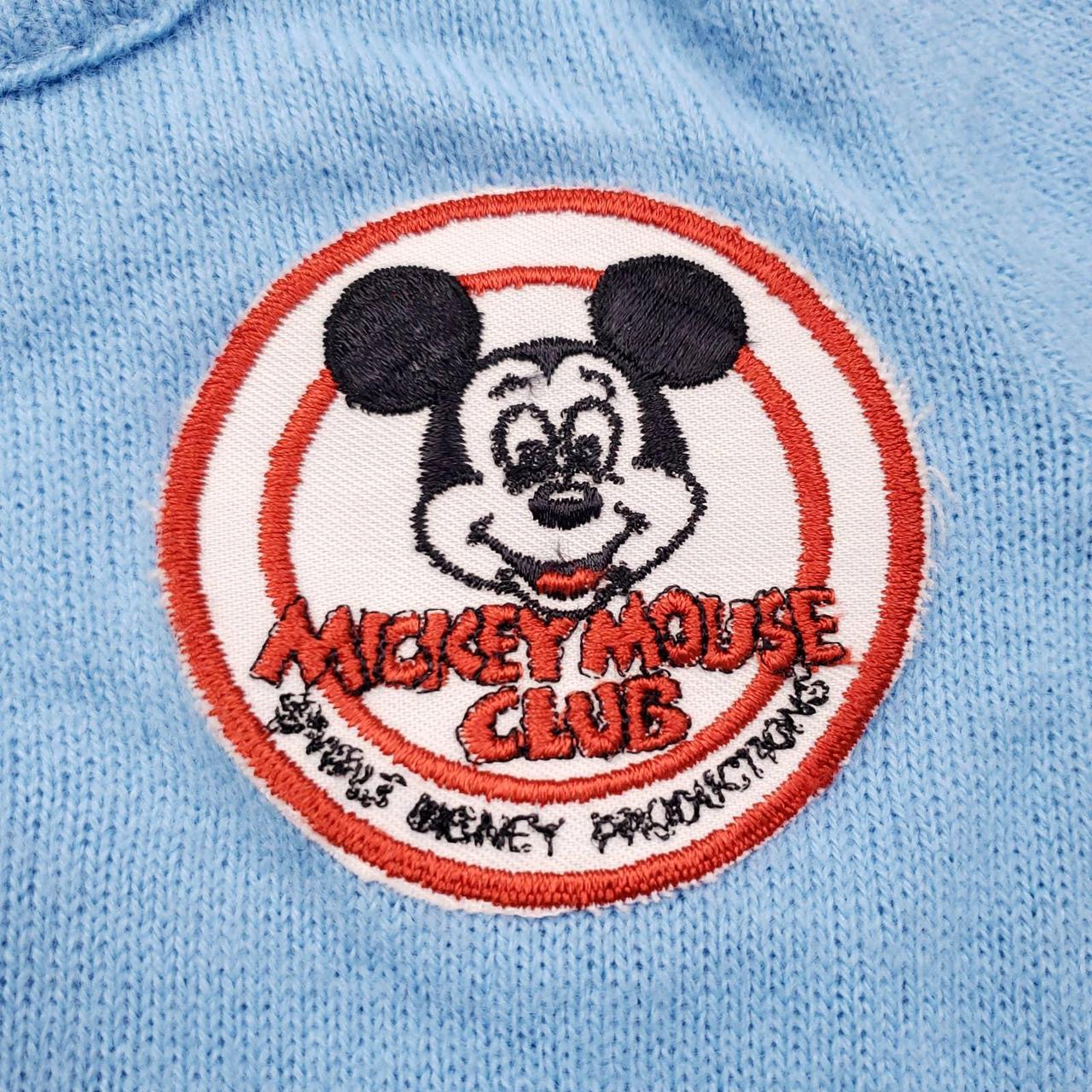 Vintage 1960s Mickey Mouse Club Sweater with Patch... - Depop