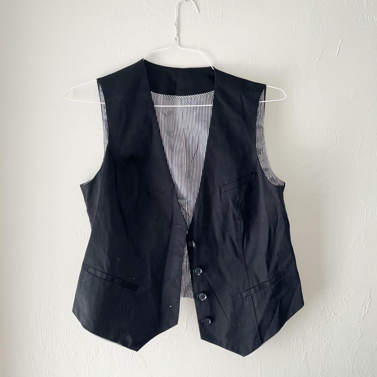 Product Image 2 - Black Y2K button vest. Size