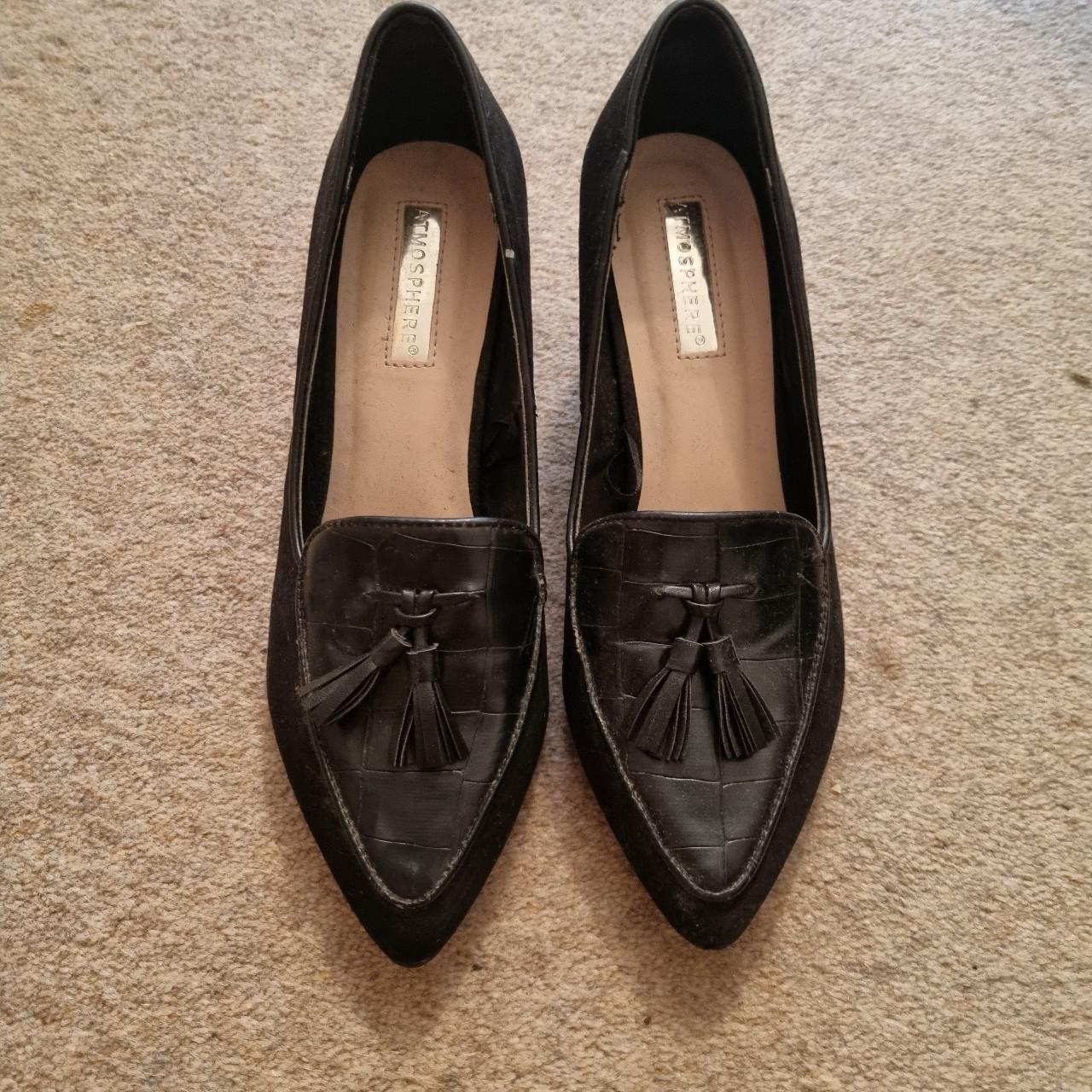 Primark Women's Black Loafers Depop
