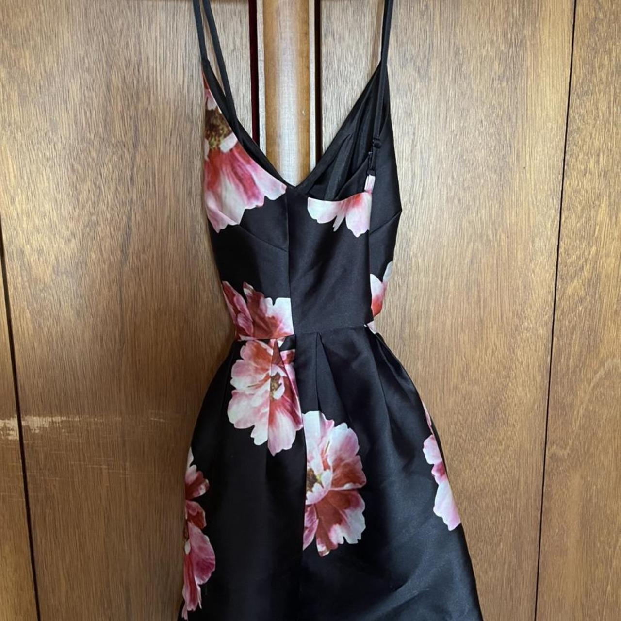 Kara Women's Black and Pink Dress (2)