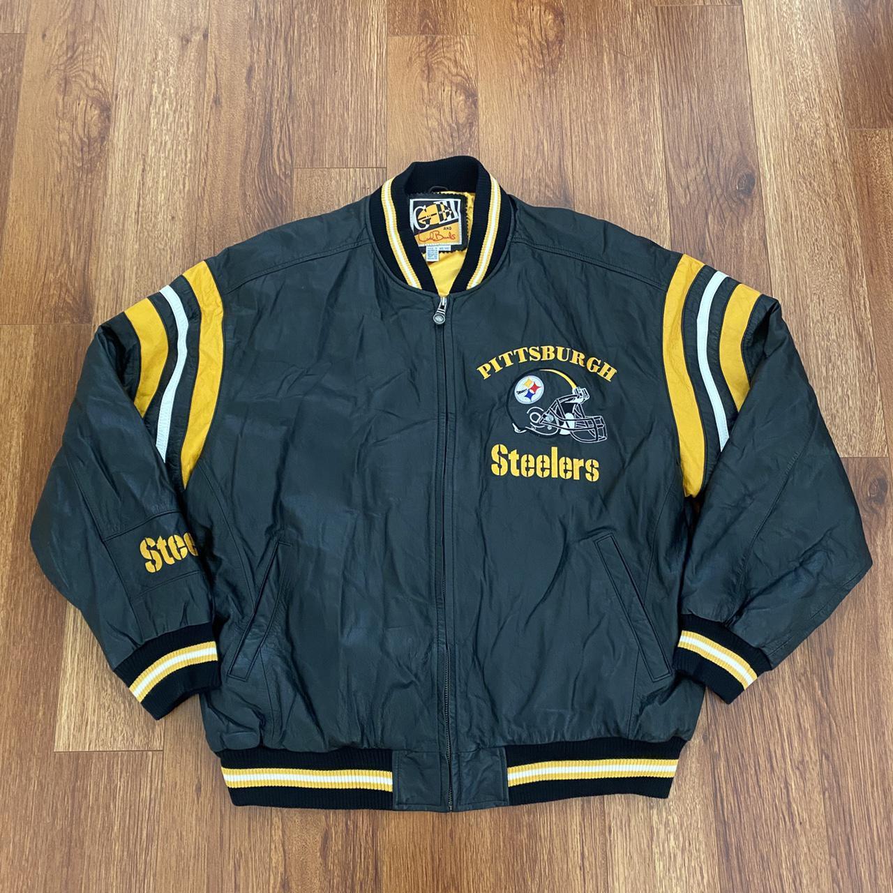 Men's Pittsburgh Steelers Varsity Jacket Size - Depop