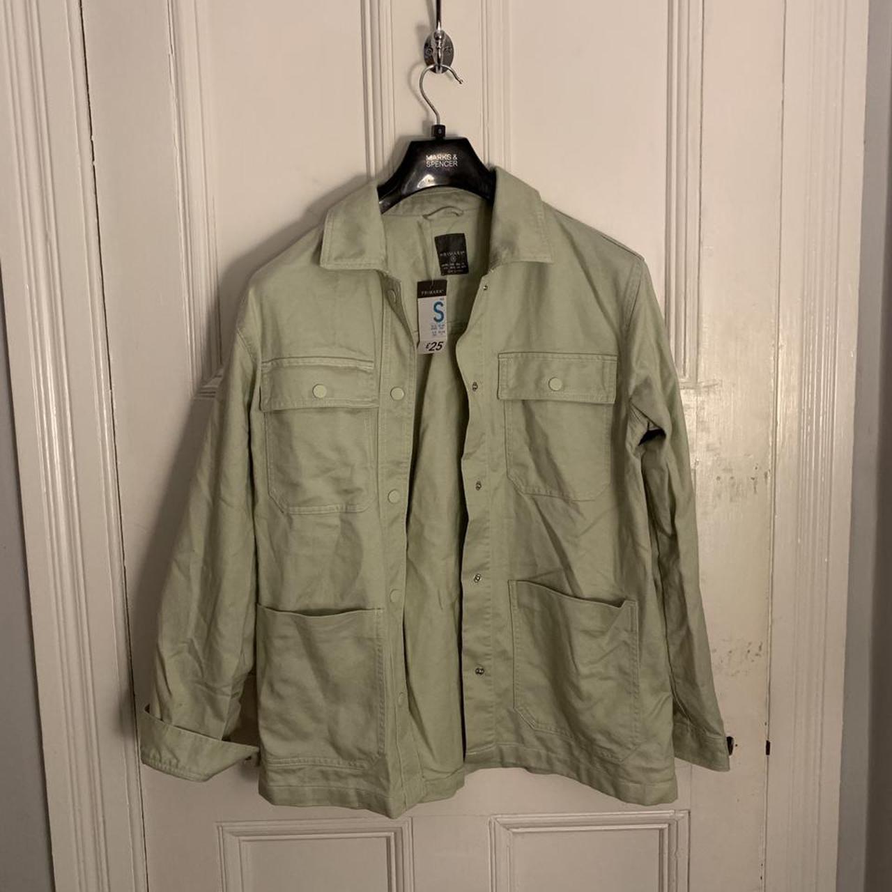 beautiful pastel green denim ‘shacket’. Depop