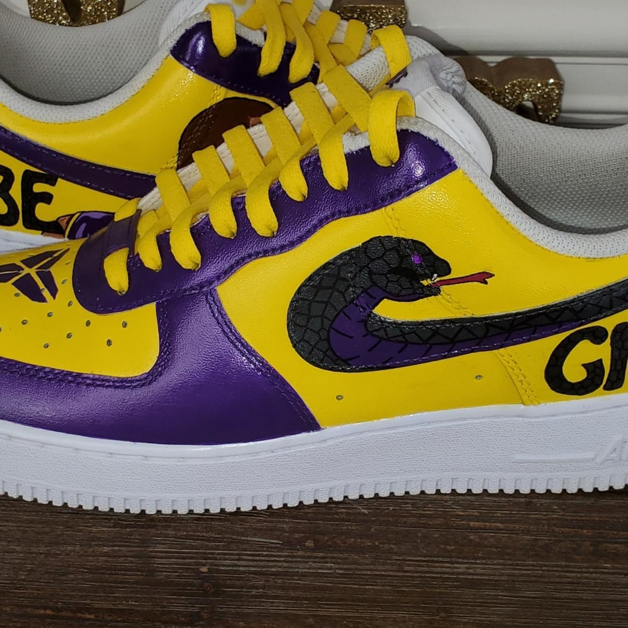 CUSTOM GOLD OUTLINE AIR FORCE 1 CUSTOM This custom - Depop