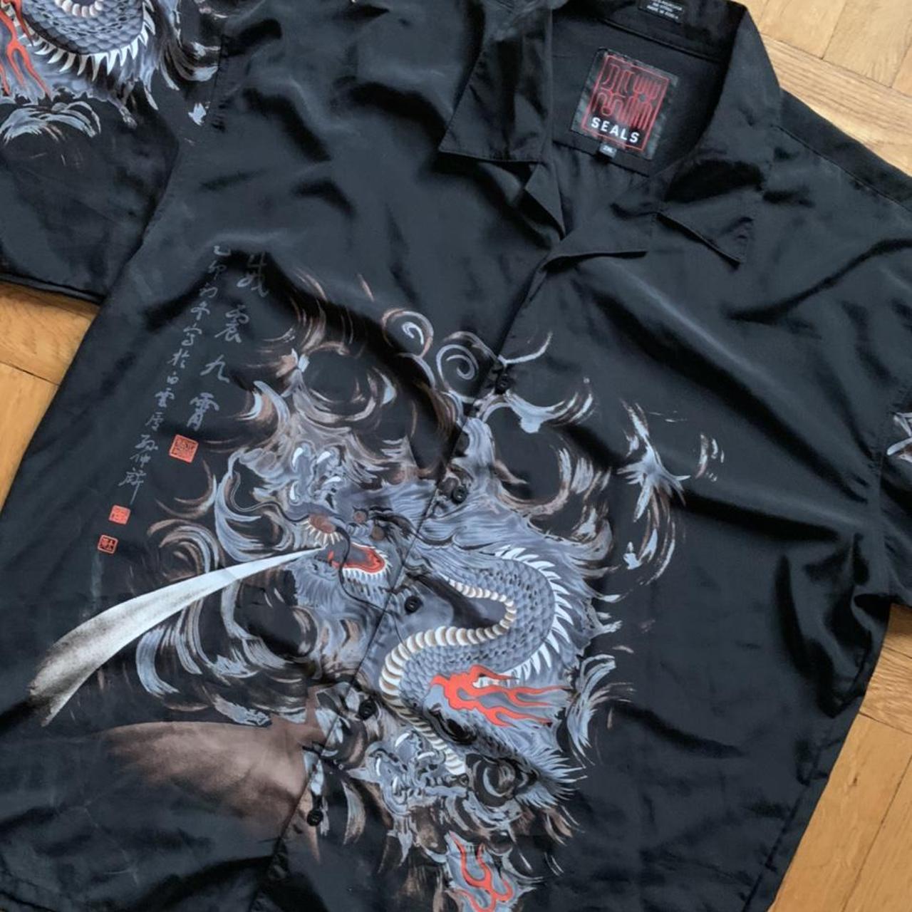 Vintage 2000s Y2K Ancient Japanese Dragon Tiger Anime Button Up shirt for  Sale in Goulds, FL - OfferUp | Anime shirt, Ancient japanese, Button up  shirts