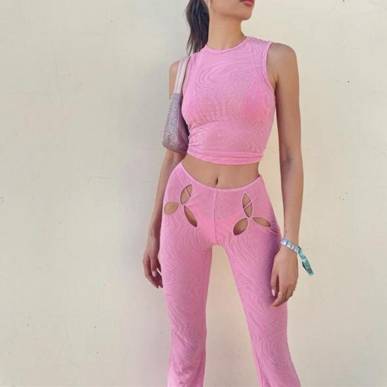 iso the i am gia pink amina set (pants & top… or... - Depop