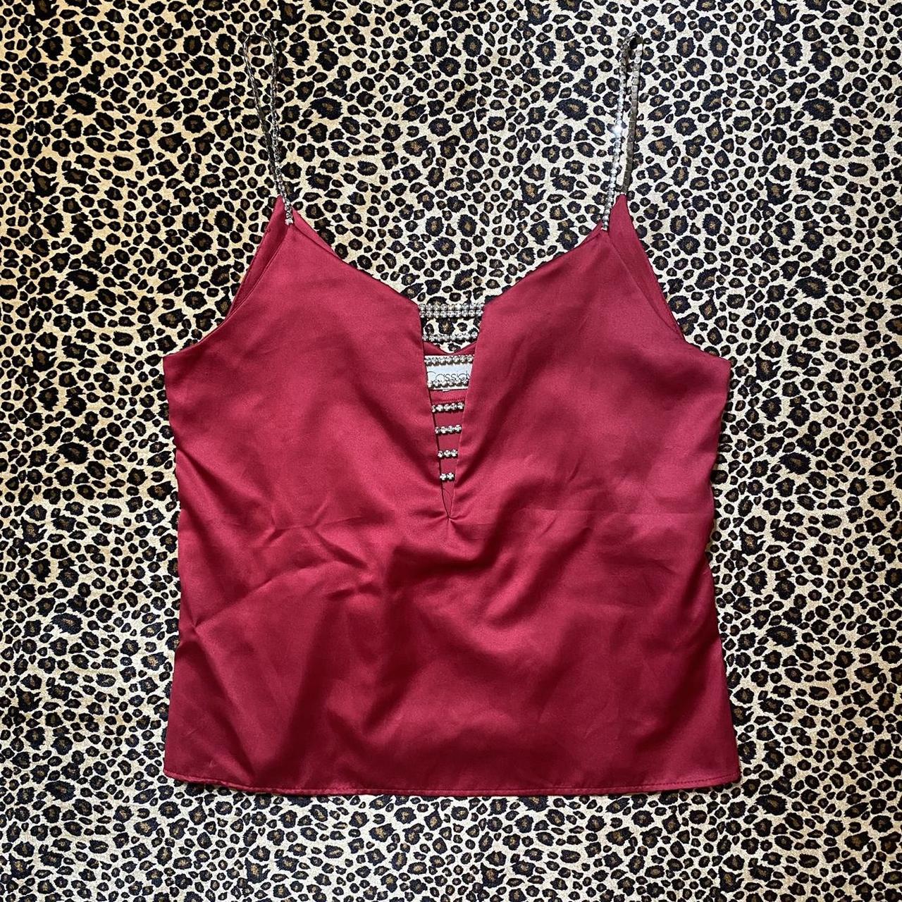 Cassina Women's Silver and Red Vest (4)