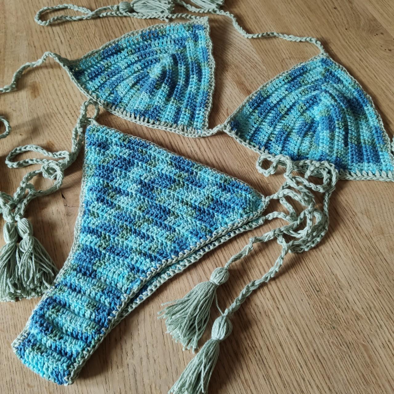 Handmade Cotton Crochet Bikini. Cotton Swimwear . Brazilian or Cheeky  Bottom Bikini. Sexy Bikini -  Canada