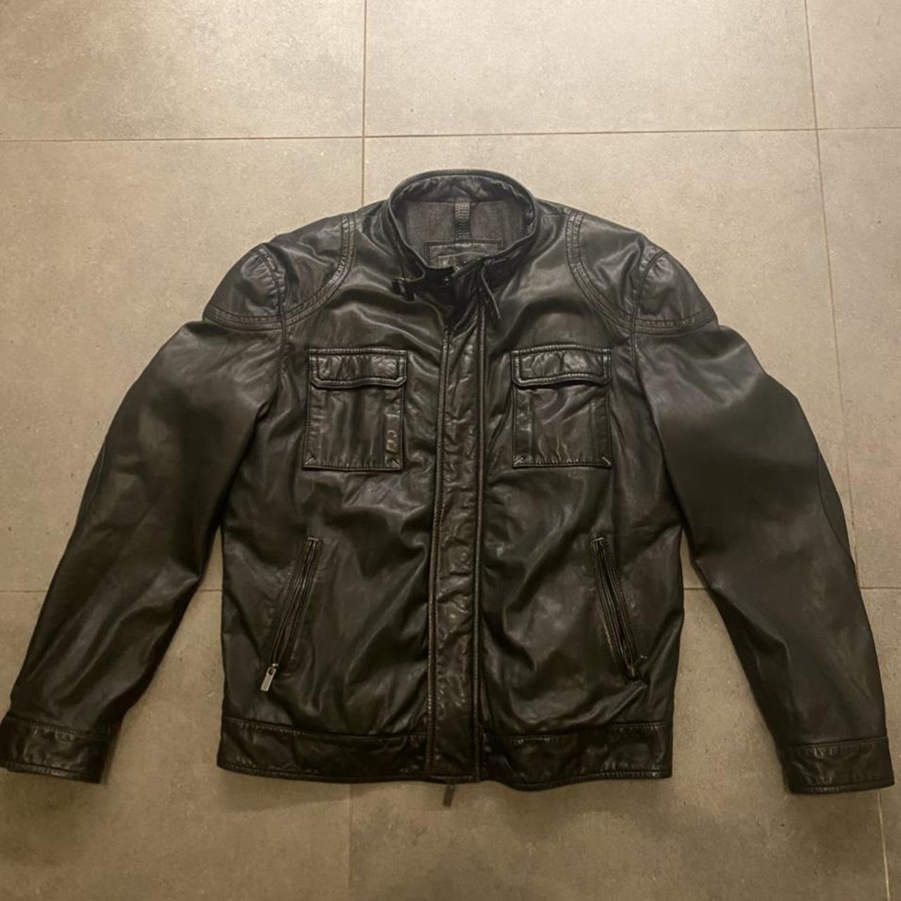 Amazing vintage leather jacket. Super comfortable... - Depop