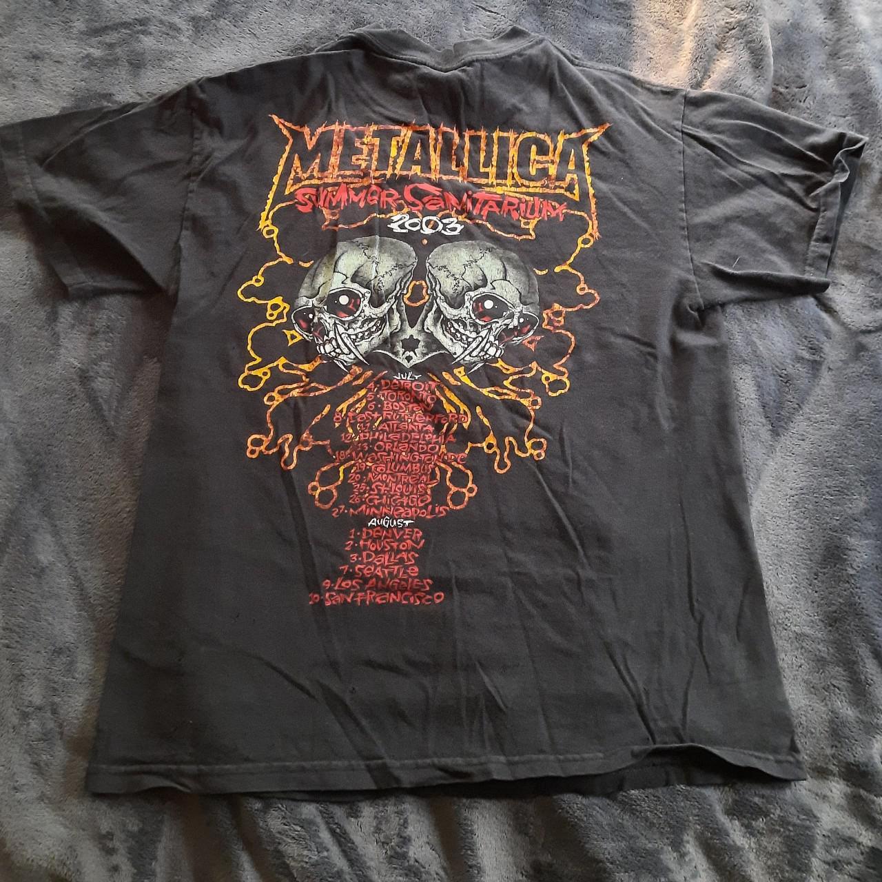 Metallica 2003 Summer Sanitarium tour shirt Good... - Depop