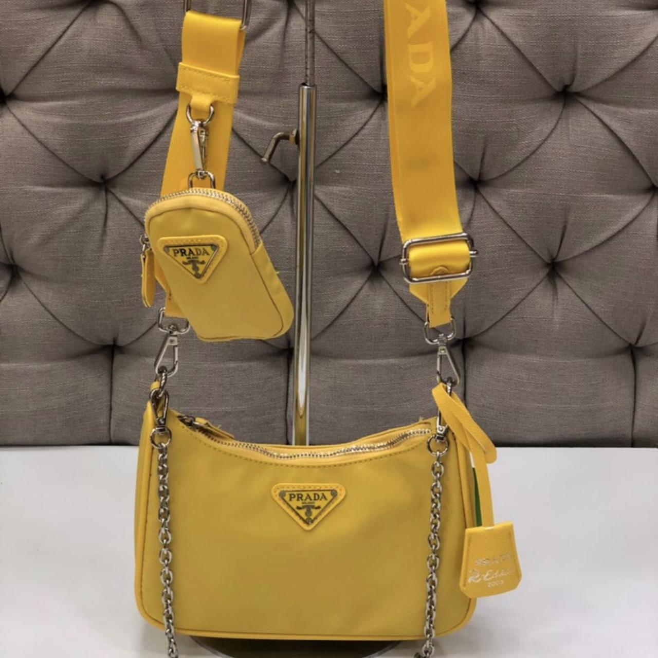 Prada yellow bag best sale