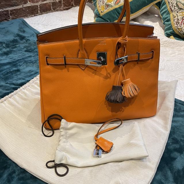 HERMES BIRKIN BAG TOGO GENUINE LEATHER 30” Please - Depop