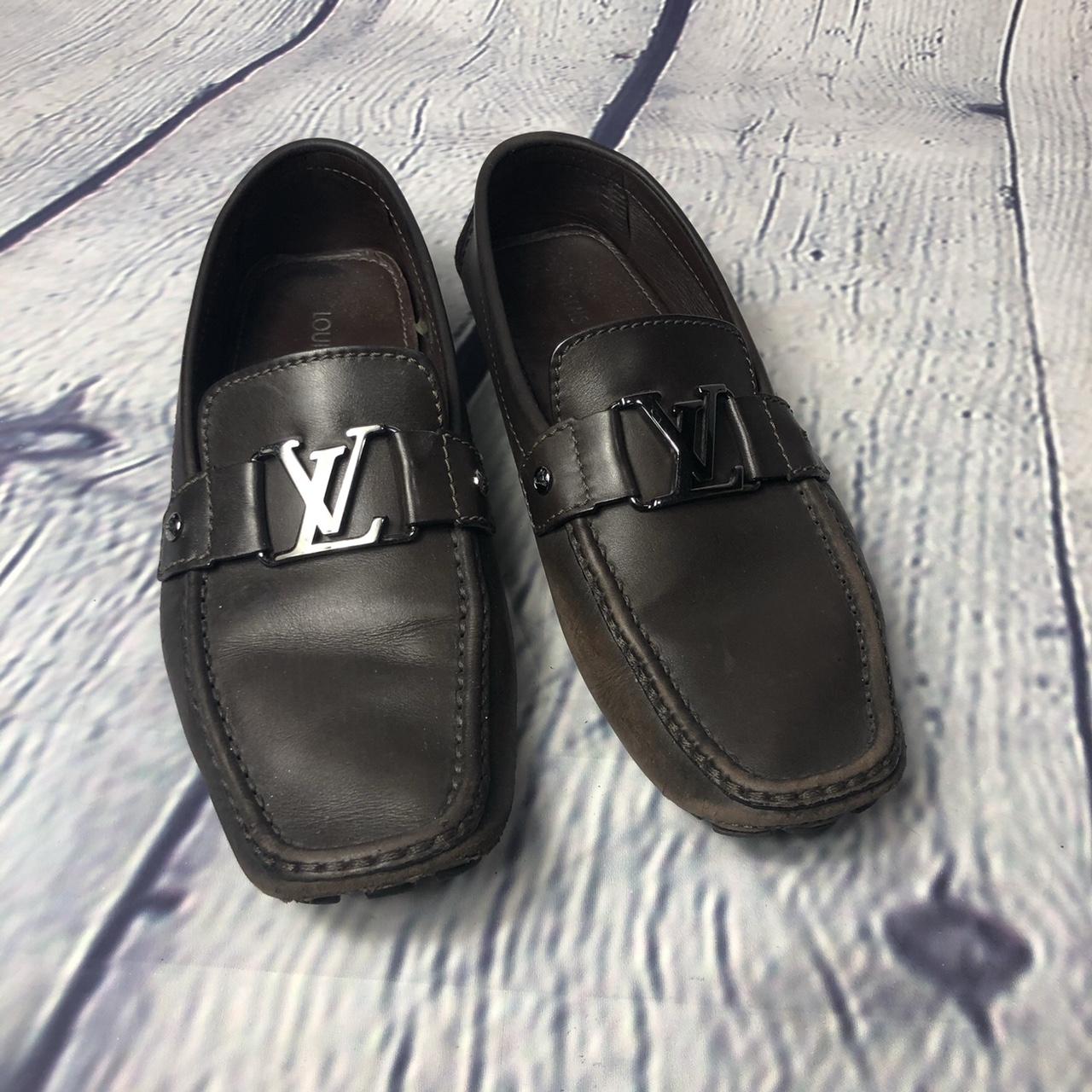 Louis Vuitton Mens Brown Loafers Depop 6817