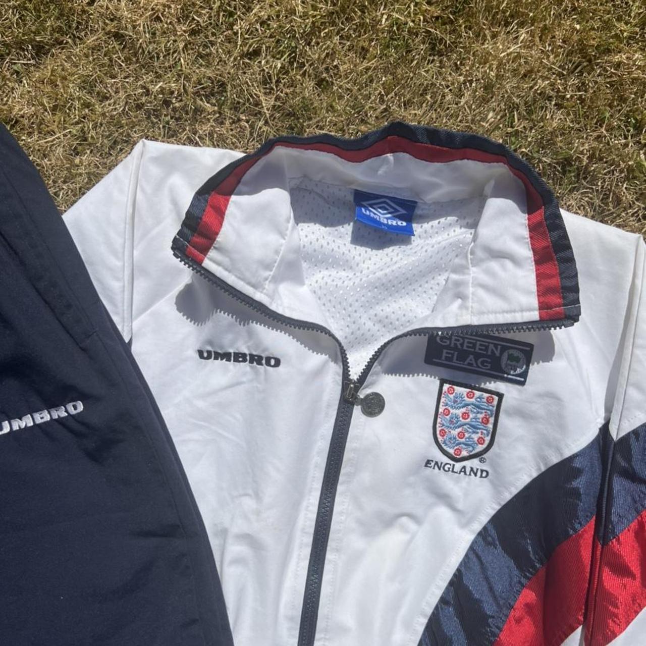 England 90s Umbro training tracksuit (Kids) Size: | Depop