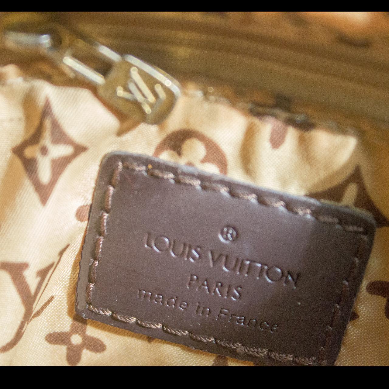 Authentic Louis Vuitton luggage tag with strap - Depop