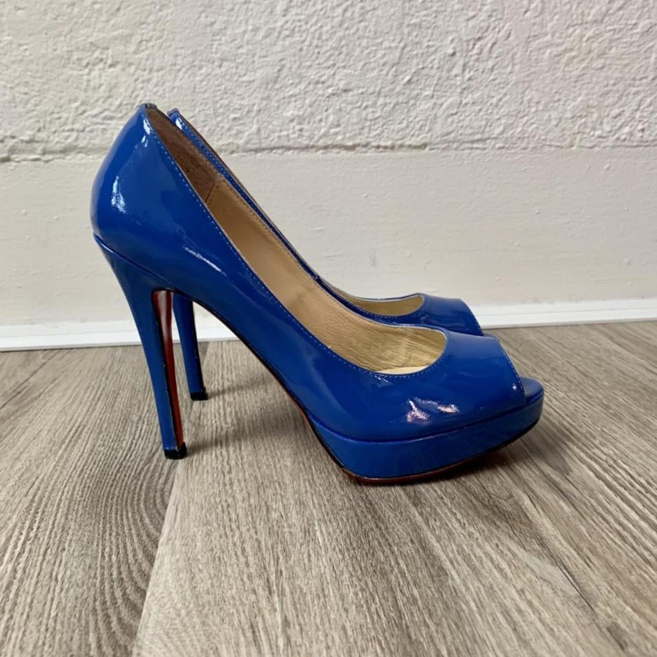 Royal blue christian outlet louboutin heels