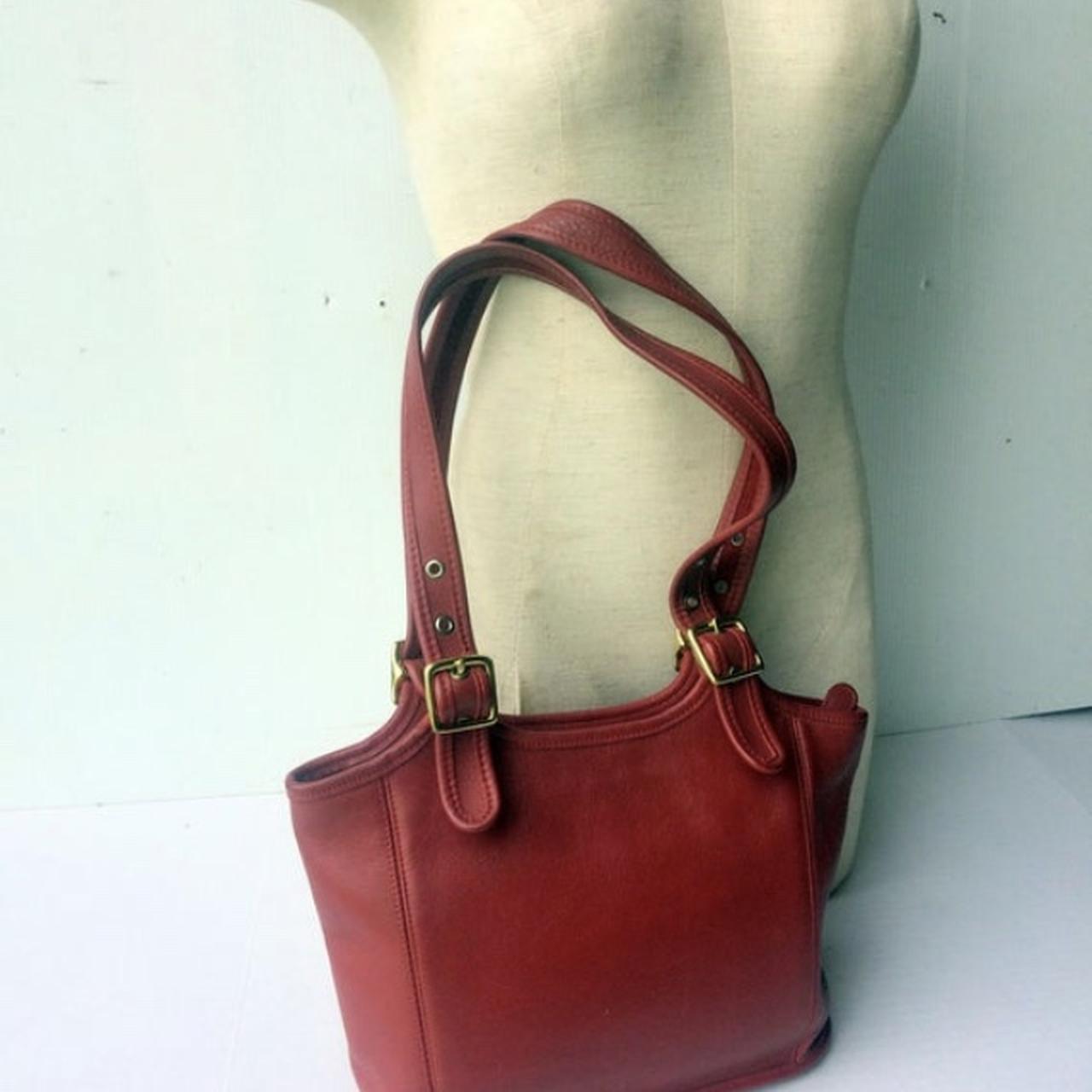 COACH Bag, Red COACH Leather Purse, Red Leather Bag - Etsy Ireland