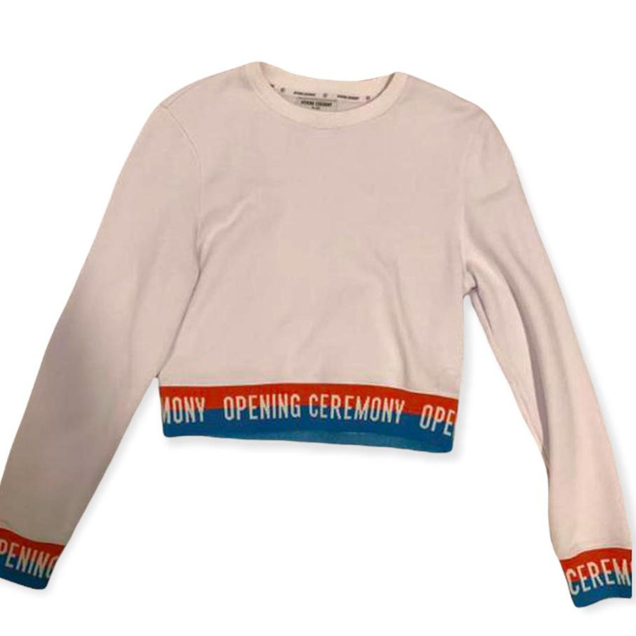 Opening Ceremony Women's White and Blue Jumper
