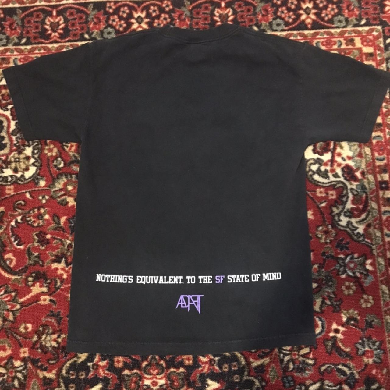 ADPT Men's Black and Purple T-shirt (2)