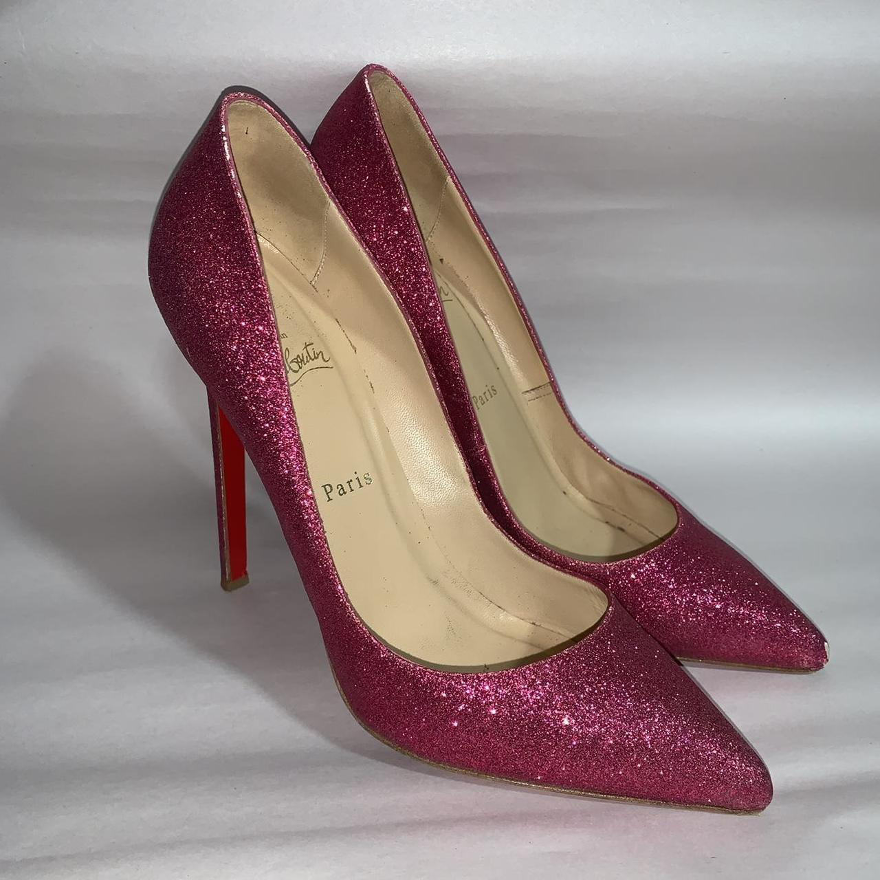 Pink 2025 sparkly louboutin