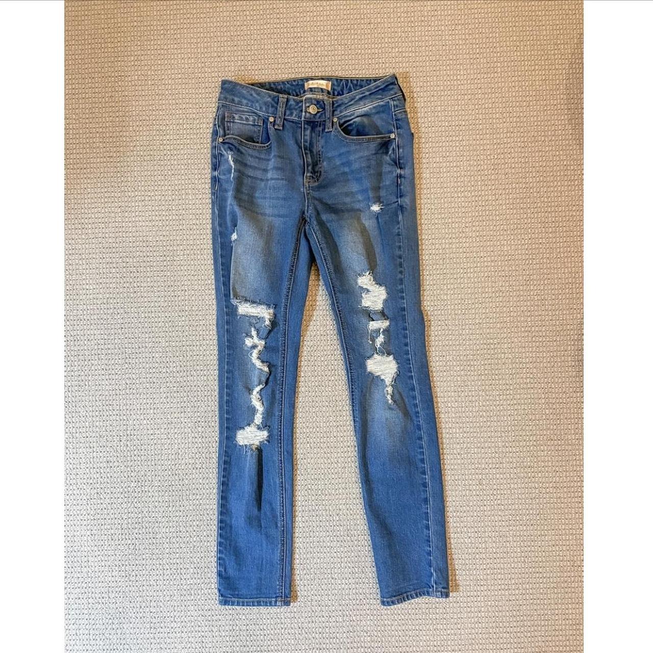 ALTAR’D STATE RIPPED SKINNY JEANS 🫐 -worn... - Depop