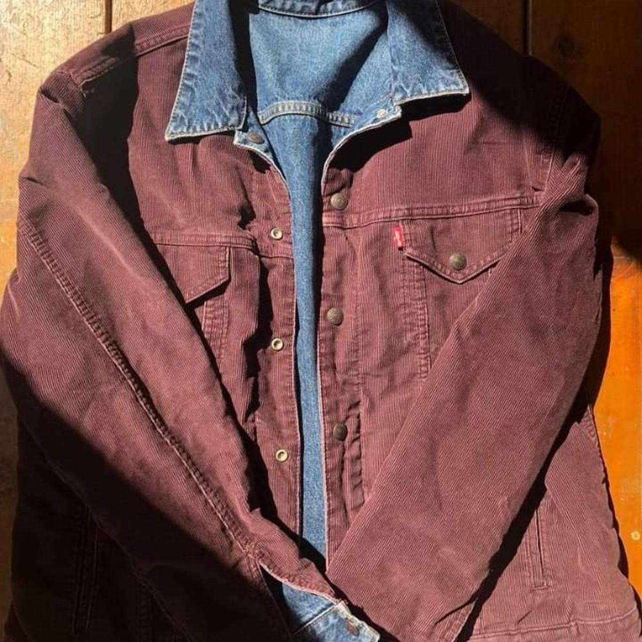 Levi's maroon clearance jacket