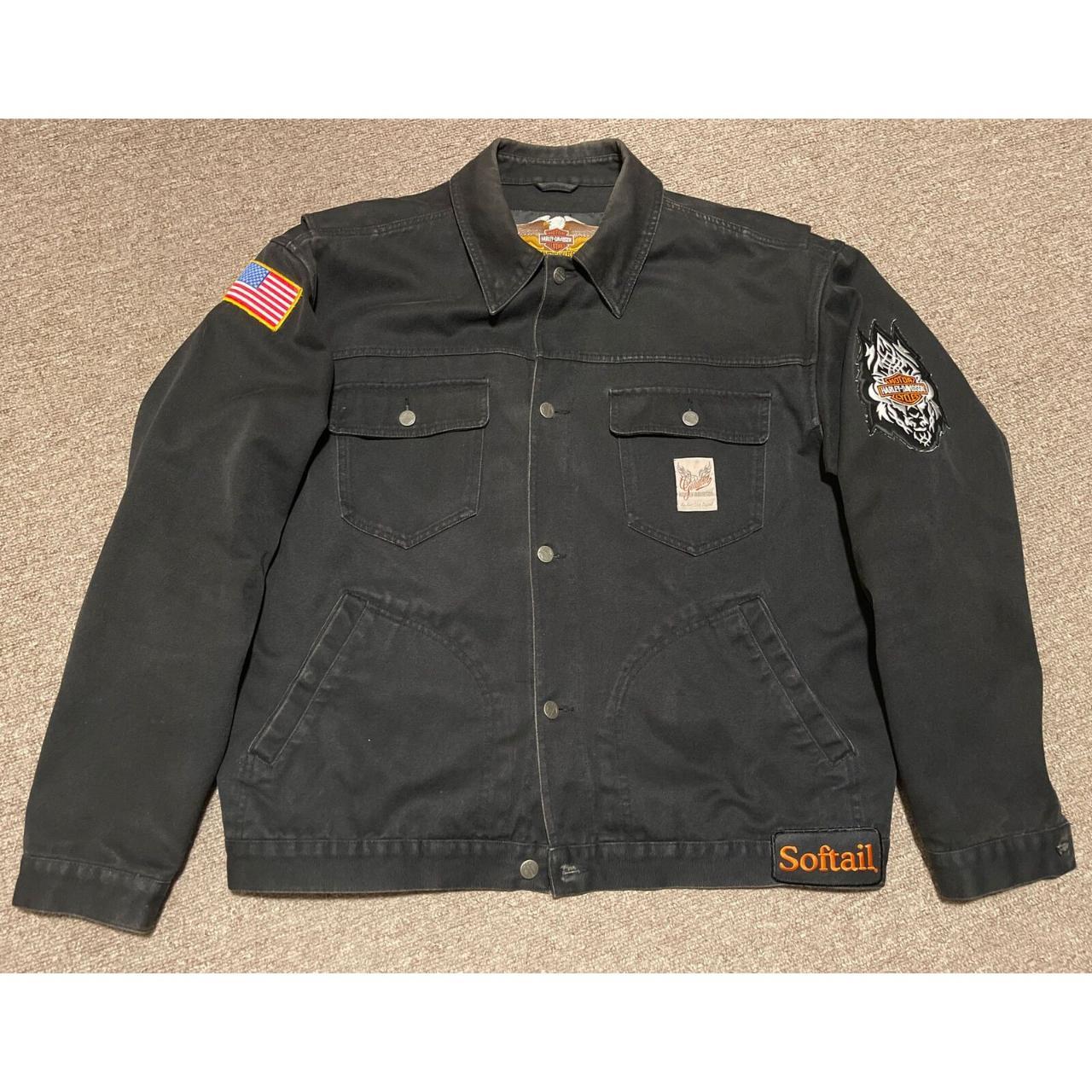Harley Davidson Men's Black Jacket | Depop