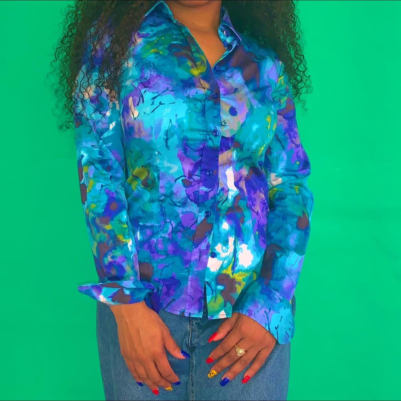 Product Image 3 - 💙💚💙💚 VINTAGE ABSTRACT BLOUSE 🟢💙💚💙

Lovely