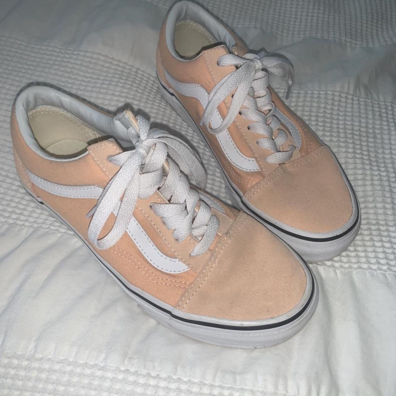 salmon pink vans old skool