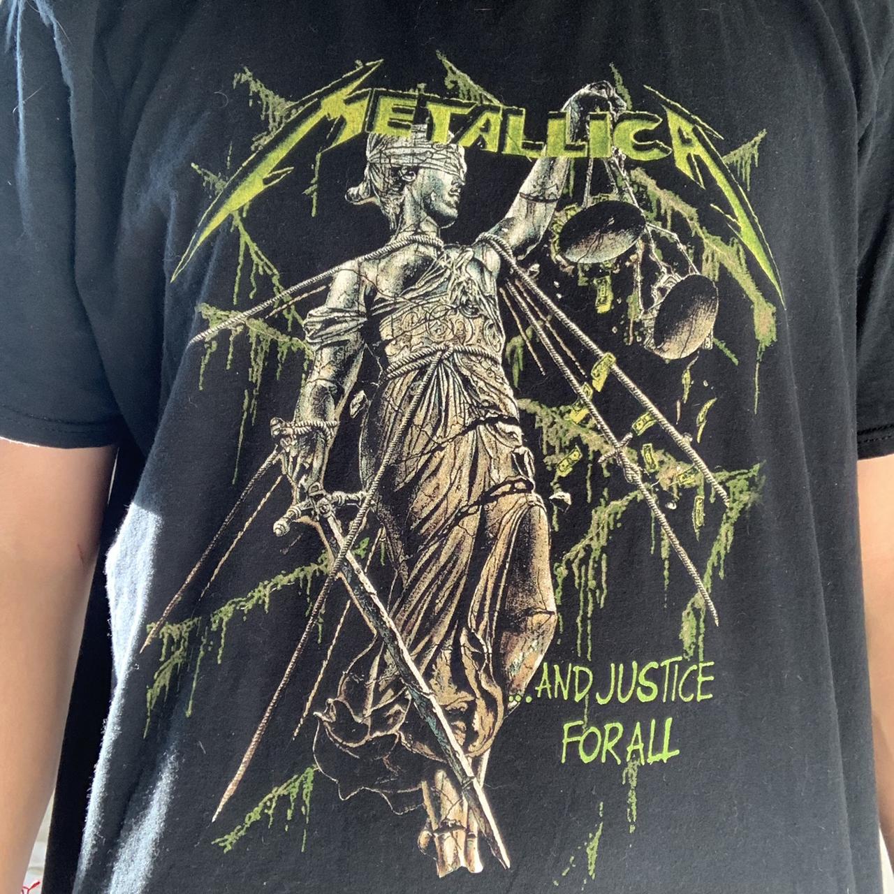Metallica “Justice For All” Tee, Labeled xl but fits...