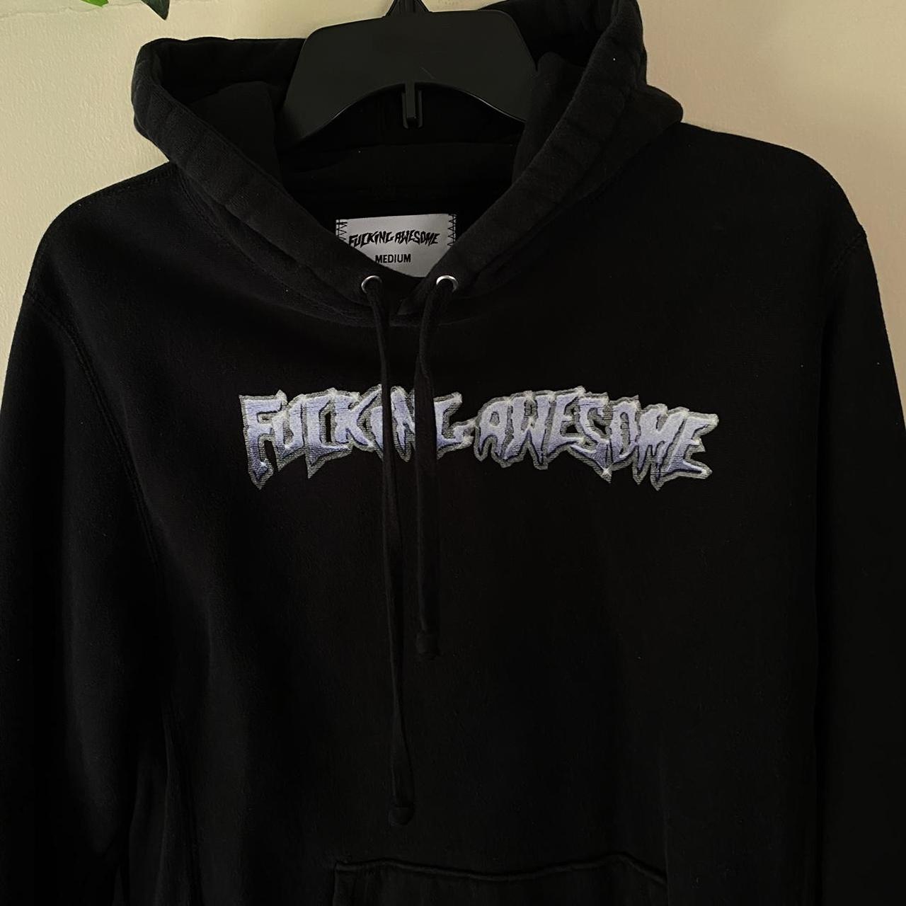 FuckingAwesome chrome hoodie #fuckingawesome fa hockey - Depop