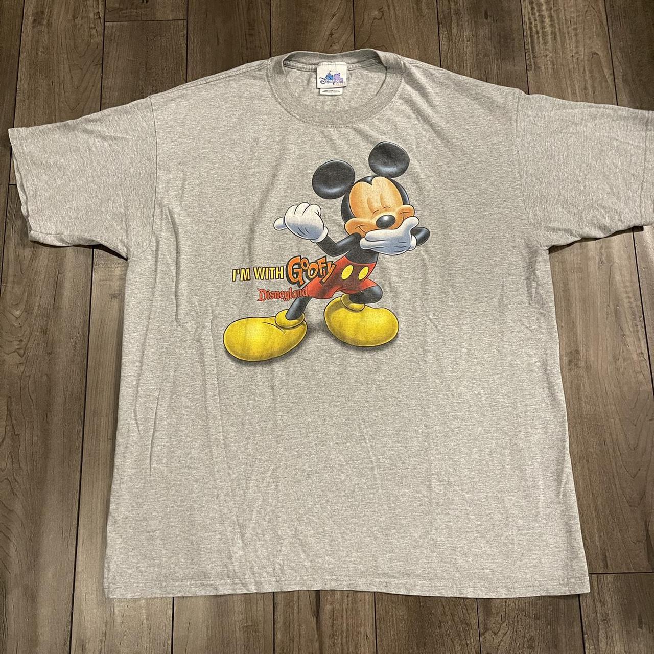 Vintage Y2K “I’m with goofy” Disneyland t-shirt... - Depop