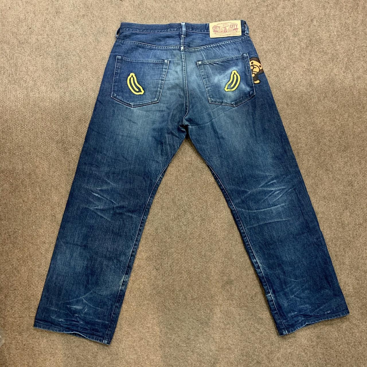 Vintage A Bathing Ape Jeans, Made In JAPAN Tag... - Depop