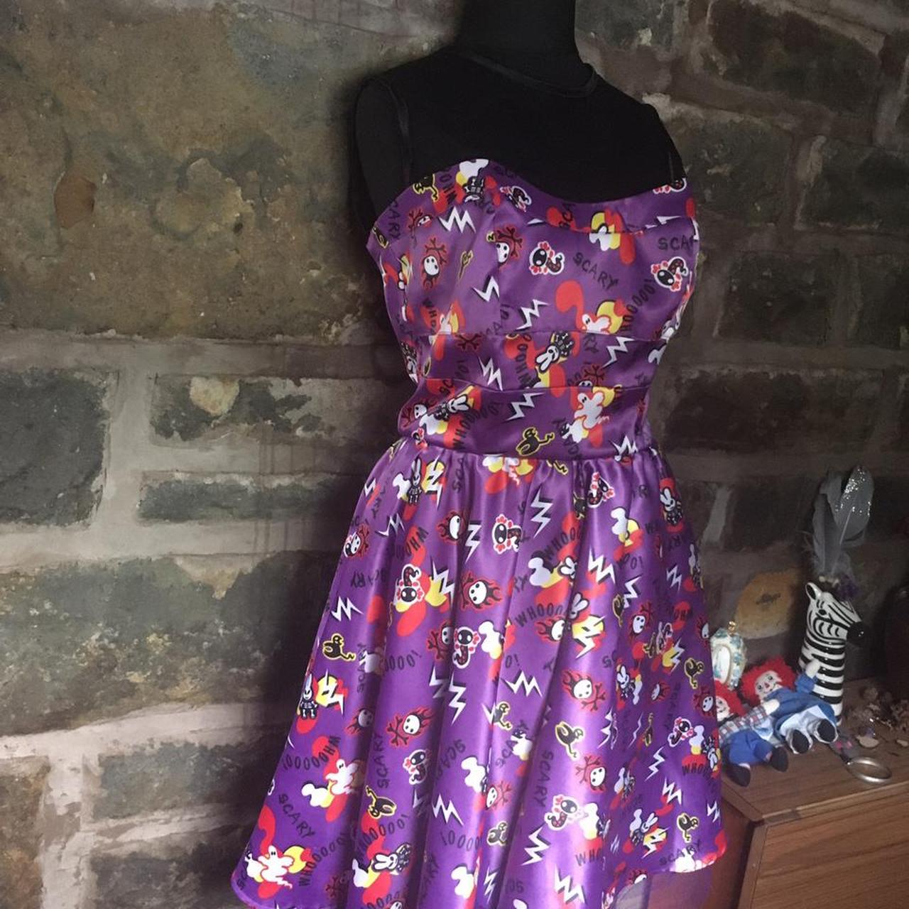 Women's Purple and Orange Dress (2)