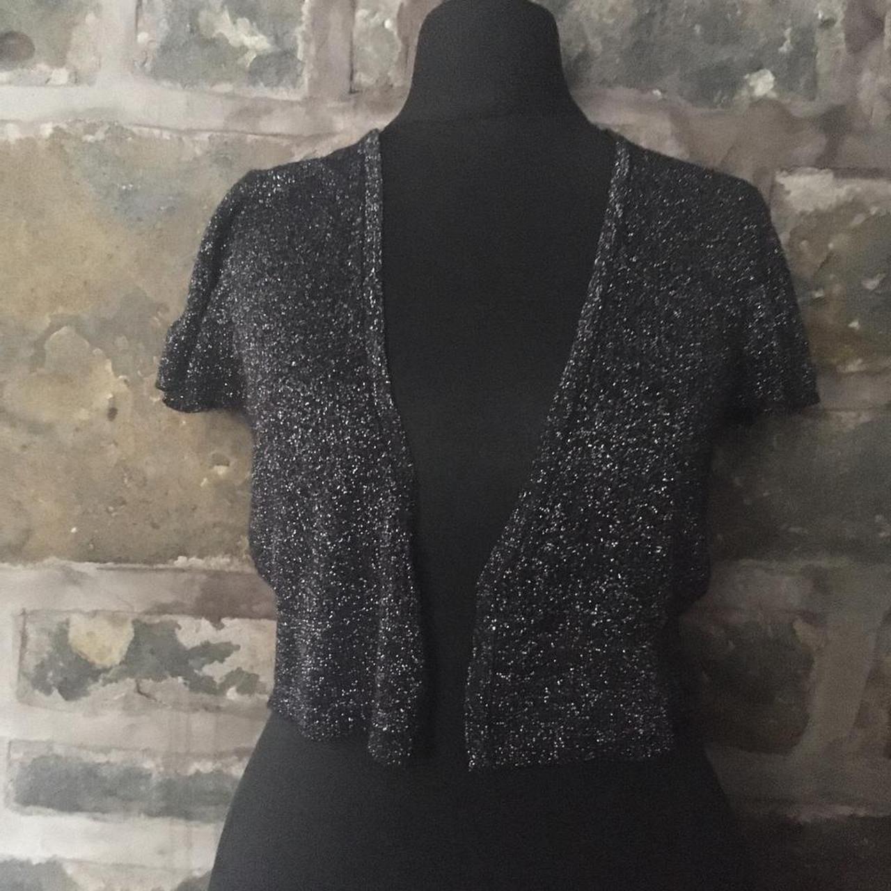 Women's Black and Silver Cardigan (3)