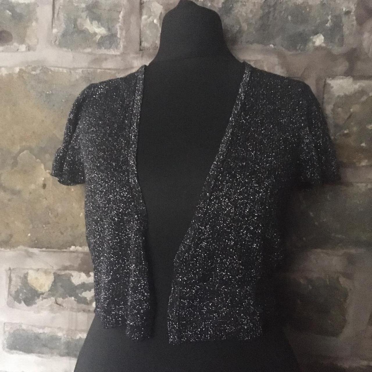 Women's Black and Silver Cardigan (4)