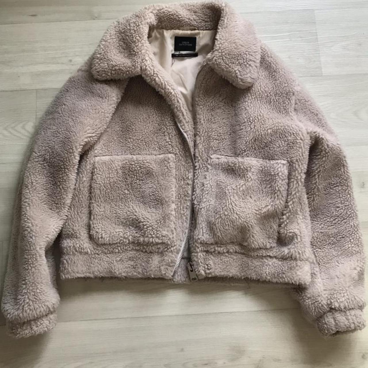 UO urban outfitters teddy bear coat!! So so cute and... - Depop