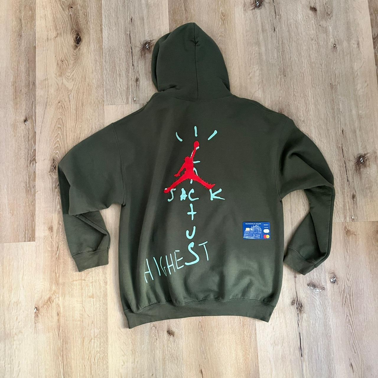 travis scott highest in the room hoodie olive