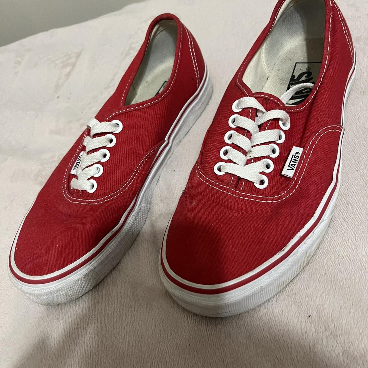 Vans Classic Authentic Red Kids 6.5 = Women’s... - Depop